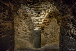 Cripta i columna forma de palmera